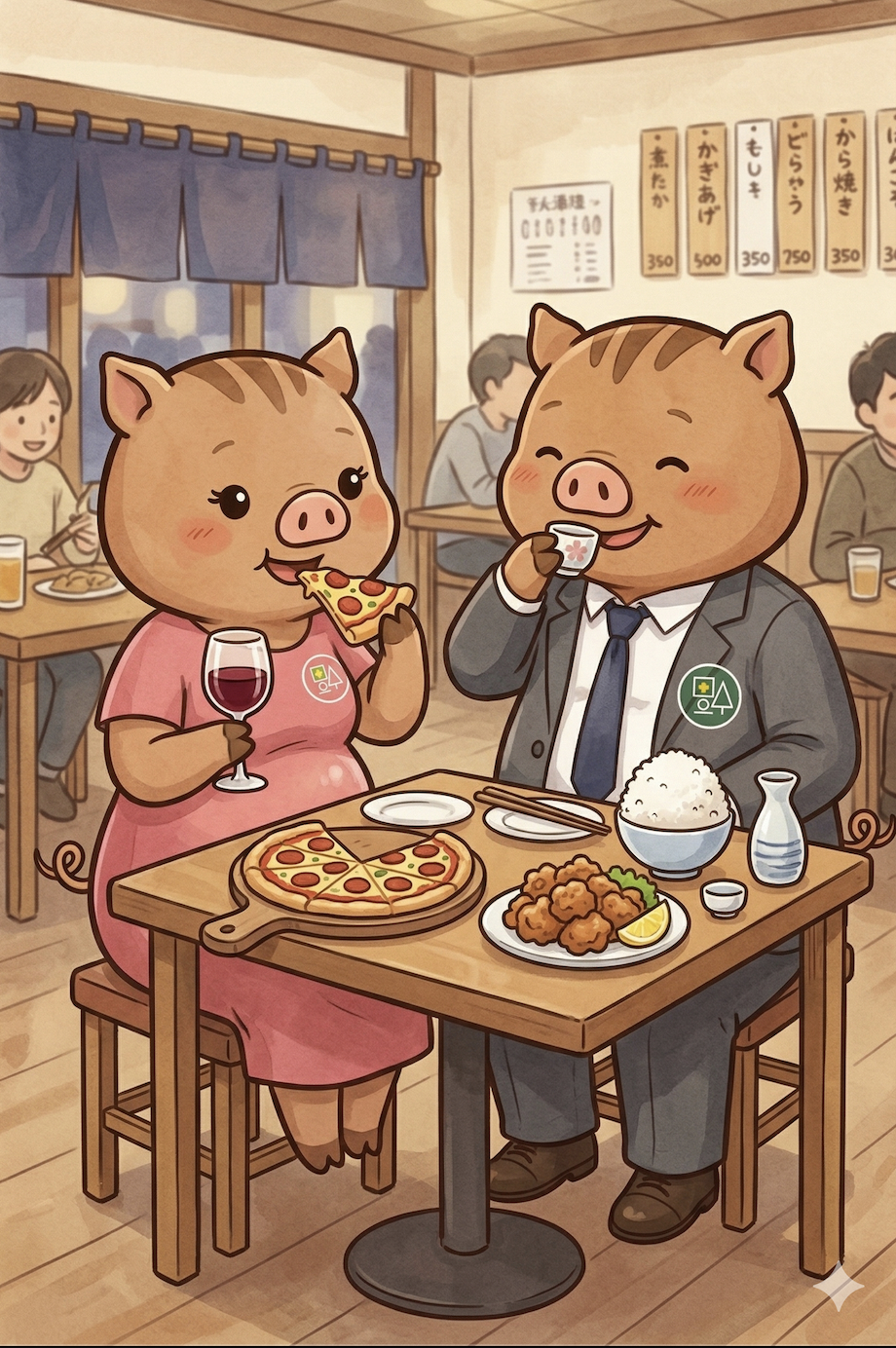 「お酒のカロリーは太らない」は本当?〜食いしん坊な「いのねえ&いのぱぱ」と一緒に考える、お酒と脂肪肝〜 心斎橋の福本医院